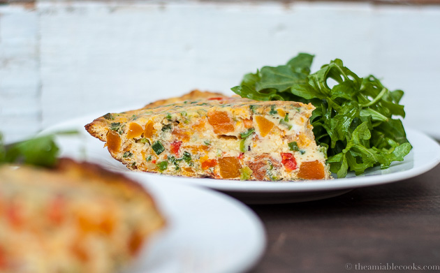 Butternut Squash Frittata | The Amiable Cooks | Frittata Recipe | Best ...